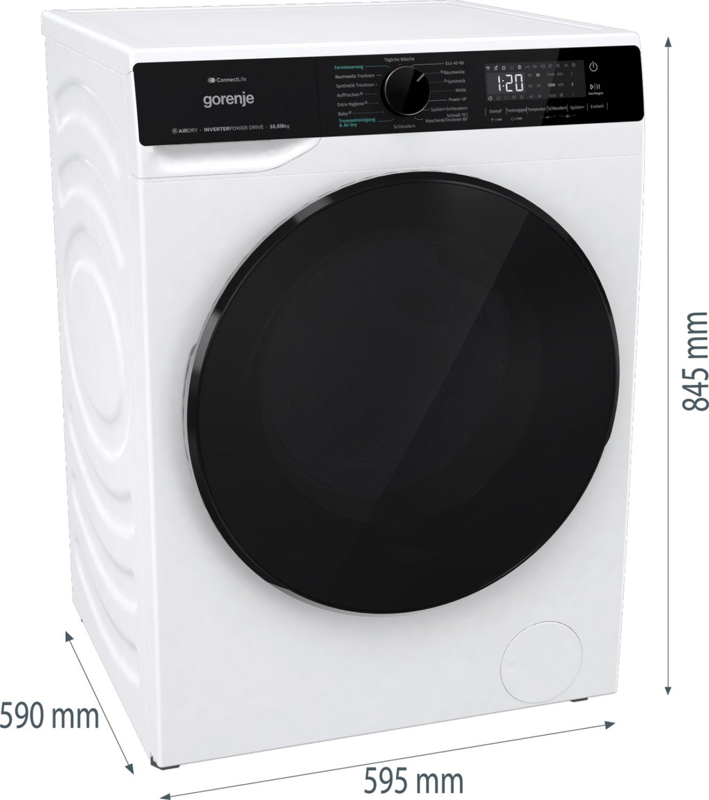 Gorenje WD 2 PA 1 X 64 ADW/DE 10,5 kg Waschen 6 kg Trocknen 1400 Touren ConnectLife, AquaStop, AllergySteam
