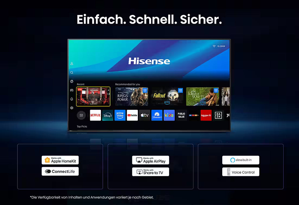 100E7DS PRO QLED-Fernseher