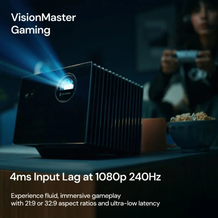 Valerion VisionMaster Max | 4K RGB Triple‑Laser Projektor (inkl. Deckenhalterung)