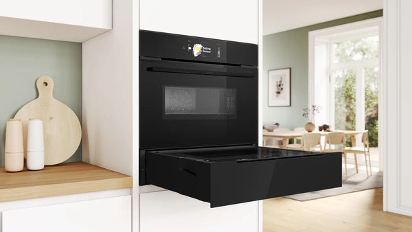 Bosch AccentLine BDC9111B0 - Serie 8 Dampfschublade mit 5 Jahre Garantie, Schwarz, 60 x 14 cm