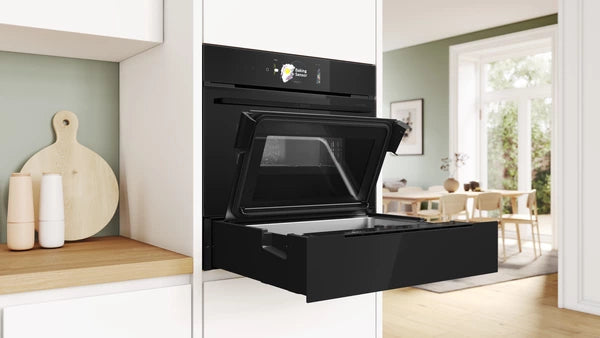 Bosch AccentLine BDC9111B0 - Serie 8 Dampfschublade mit 5 Jahre Garantie, Schwarz, 60 x 14 cm