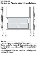 Bosch AccentLine BDC9111B0 - Serie 8 Dampfschublade mit 5 Jahre Garantie, Schwarz, 60 x 14 cm