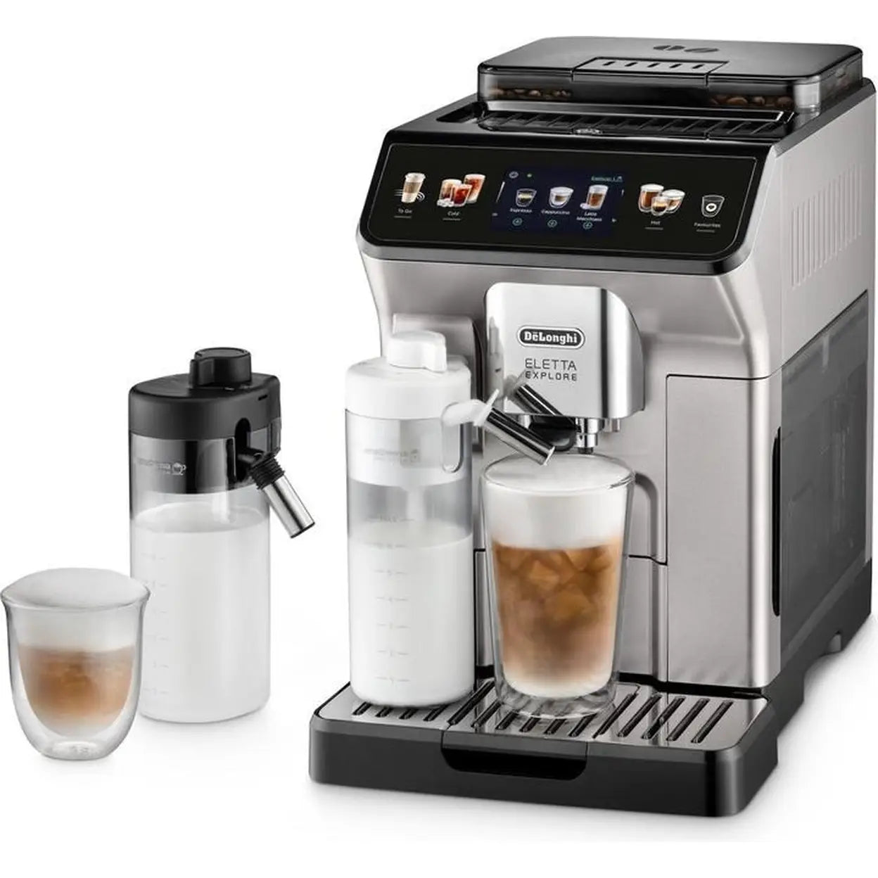 DE‘LONGHI Eletta Explore ECAM450.55.S Kaffeevollautomat Silber