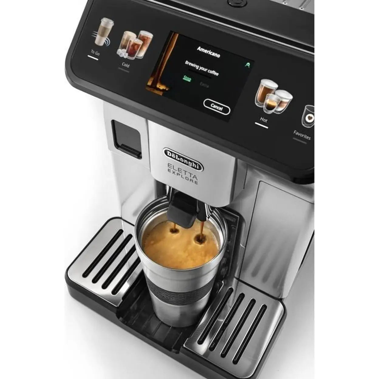 DE‘LONGHI Eletta Explore ECAM450.55.S Kaffeevollautomat Silber