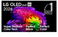 LG OLED55G68LW, 139,7 cm (55"), 3840 x 2160 Pixel, OLED evo, Smart-TV, WLAN, Schwarz