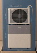 Midea PortaSplit Klimaanlage | 12.000 BTU | 3,5 kW | Kühlen & Heizen ️
