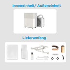 Midea PortaSplit Klimaanlage | 12.000 BTU | 3,5 kW | Kühlen & Heizen ️