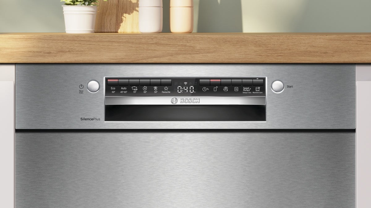 Bosch SMU4EVS08E Unterbau Geschirrspüler 60cm Edelstahl EfficientDry HomeConnect VarioSchublade