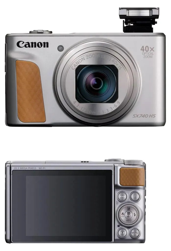 Canon PowerShot SX740 HS Lite Edition, 20,3 MP, 5184 x 3888 Pixel, CMOS, 40x, 4K Ultra HD, Silber