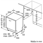 SIEMENS SN63EX04TE iQ300 Geschirrspüler (vollintegrierbar, 598 mm breit, 44 dB (A), B)