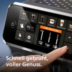 PHILIPS EP5447/90 Serie 5400 LatteGo 11 Kaffeespezialitäten Kaffeevollautomat Schwarz/Chrom