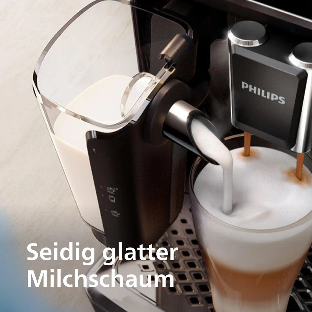 PHILIPS EP5447/90 Serie 5400 LatteGo 11 Kaffeespezialitäten Kaffeevollautomat Schwarz/Chrom