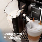PHILIPS EP5447/90 Serie 5400 LatteGo 11 Kaffeespezialitäten Kaffeevollautomat Schwarz/Chrom