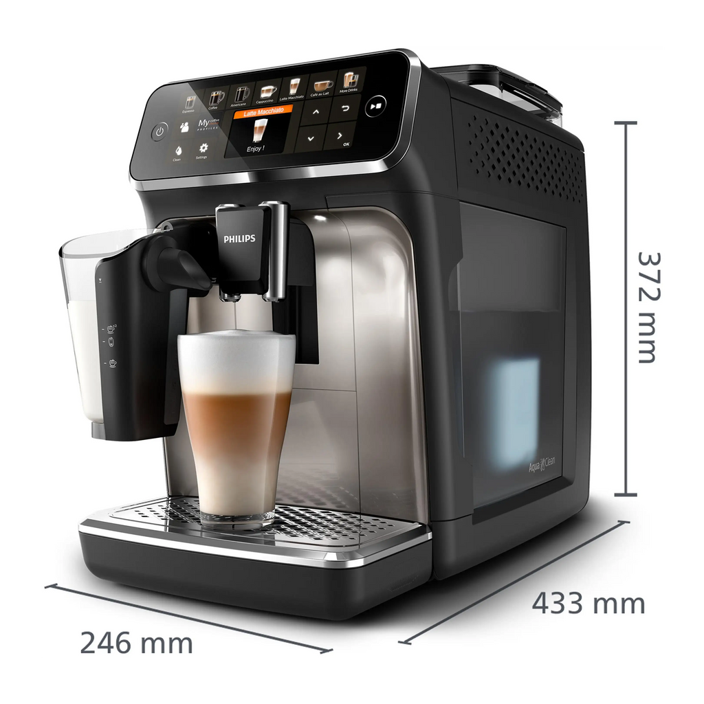 PHILIPS EP5447/90 Serie 5400 LatteGo 11 Kaffeespezialitäten Kaffeevollautomat Schwarz/Chrom
