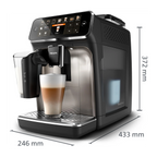PHILIPS EP5447/90 Serie 5400 LatteGo 11 Kaffeespezialitäten Kaffeevollautomat Schwarz/Chrom