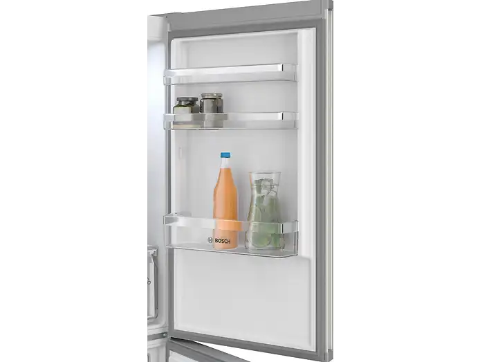 BOSCH KGN362LAF Serie 4 Kühlgefrierkombination (A, 321 l, 1860 mm hoch, Metall-Optik)