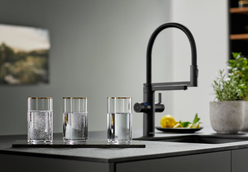 Blanco Evol-S Pro Soda System Hochdruck Küchenarmatur Sonderfarbe Schwarz matt 526629