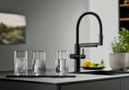 Blanco Evol-S Pro Soda System Hochdruck Küchenarmatur Sonderfarbe Schwarz matt 526629