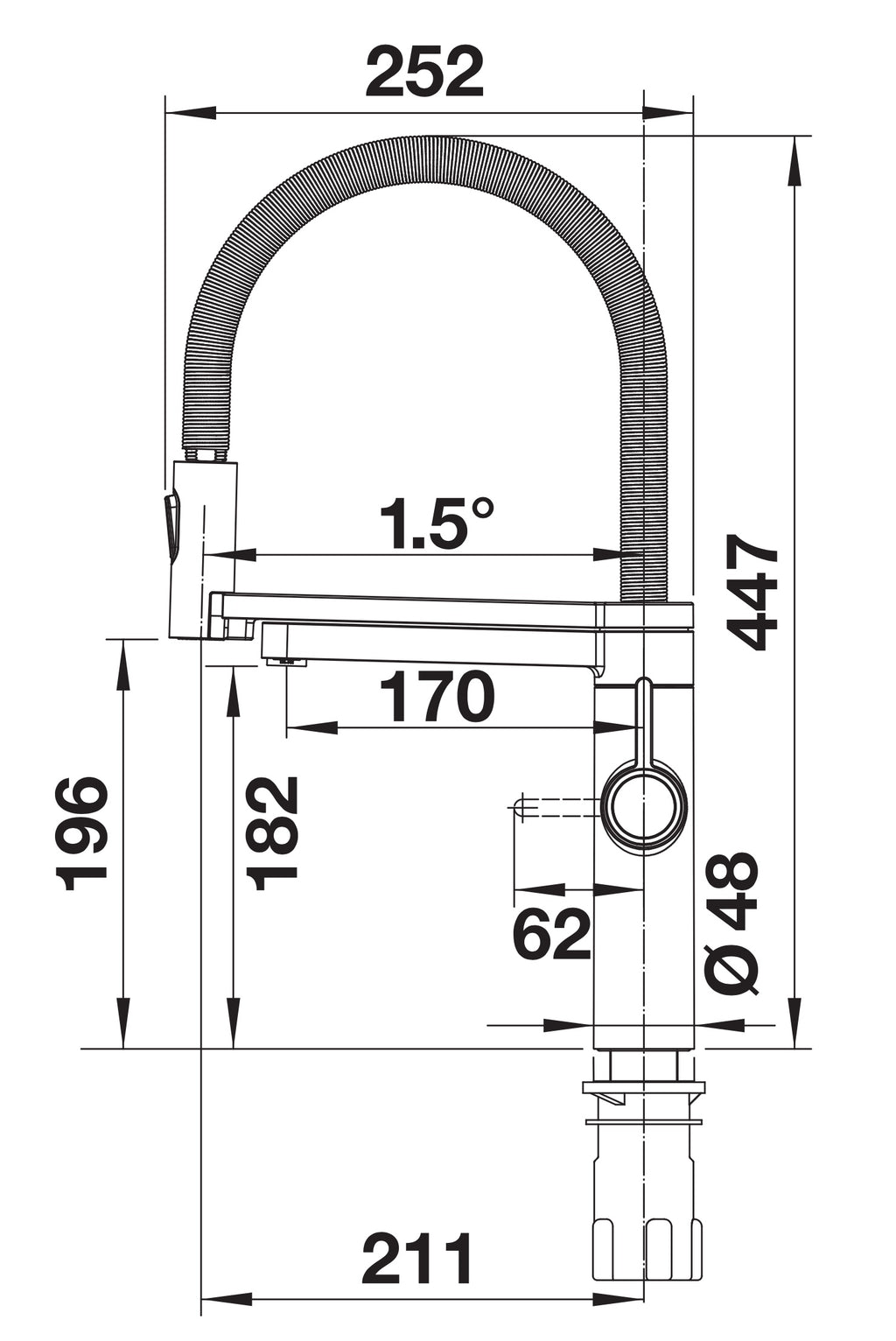 Blanco Evol-S Pro Soda System Hochdruck Küchenarmatur Sonderfarbe Schwarz matt 526629