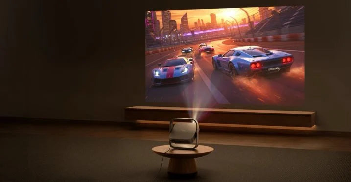 XGIMI Elfin Flip 4K | Tragbarer 4K RGB Triple-Laser Beamer mit Google TV