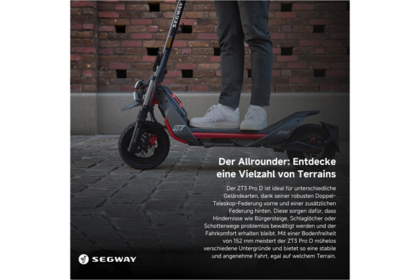 Ninebot by Segway eKickScooter ZT3 Pro D (rot)