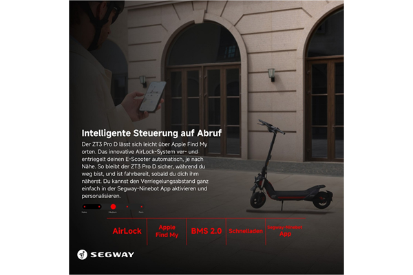 Ninebot by Segway eKickScooter ZT3 Pro D (rot)