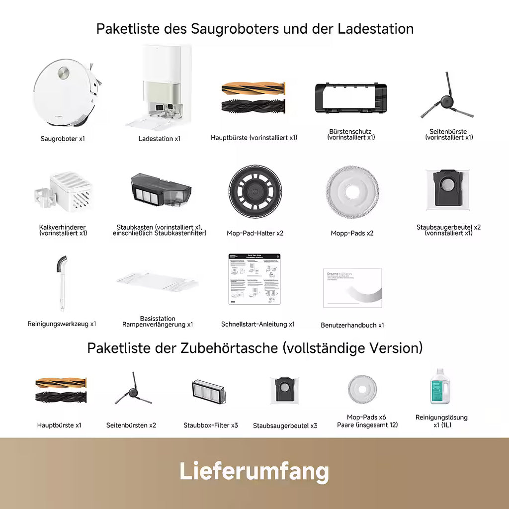 Saugroboter mit Wischfunktion Dreame X50 Ultra Complete, 20.000 Pa Saugkraft