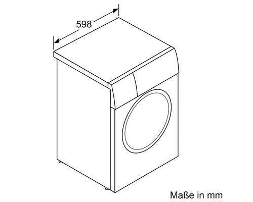 Waschmaschine Bosch WGB244071 Fassungsvermögen 9 kg 1400 U/min BxHxT 59,8x84,5x59 cm