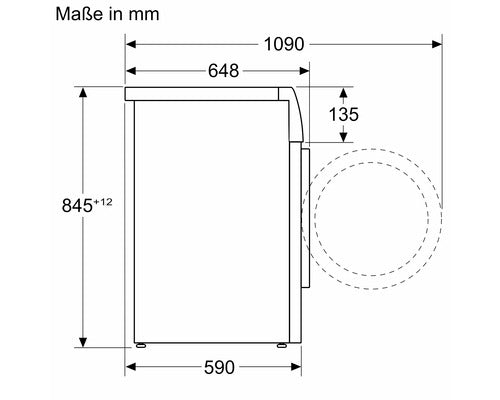 Waschmaschine Bosch WGB244071 Fassungsvermögen 9 kg 1400 U/min BxHxT 59,8x84,5x59 cm