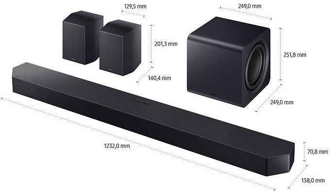 Samsung HW-Q995GF Soundbar + Subwoofer + Surround