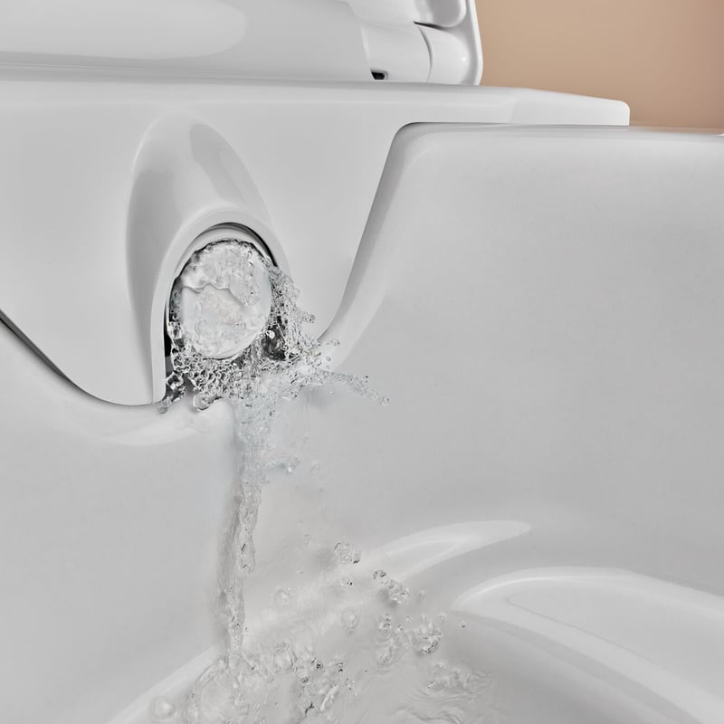 Geberit AquaClean Alba Wand-Dusch-WC mit TurboFlush, mit WC-Sitz mit KeraTect, weiß