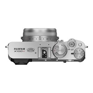 FUJIFILM X100VI Kamera silber, 40.2 Megapixel, Bildstabilisator