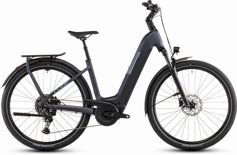 Cube Kathmandu Hybrid One 800 Wh E-Bike Easy Entry 28" metallicgrey´n´grey