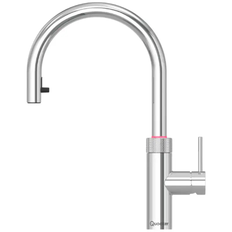 Quooker Flex Round PRO3 CUBE verchromt glänzend *7 Jahre Garantie & CUBE Filter Starter Paket* FXRCHR PRO3 CUBE2