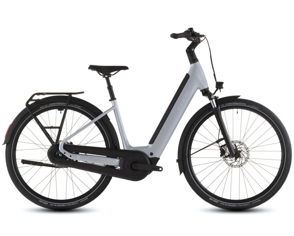 Supreme Hybrid Comfort ONE 600 - Easy Entry Elektro City Bike 2026 | foggrey´n´reflex 28" - XS