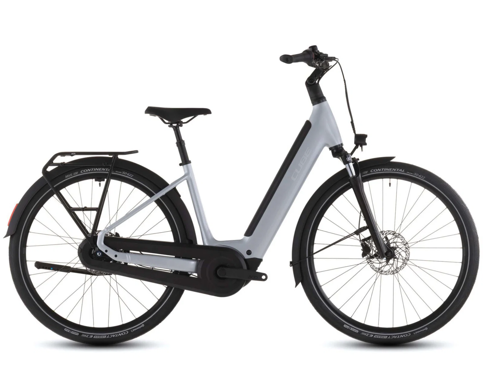 Supreme Hybrid Comfort ONE 600 - Easy Entry Elektro City Bike 2026 | foggrey´n´reflex 28" - XS