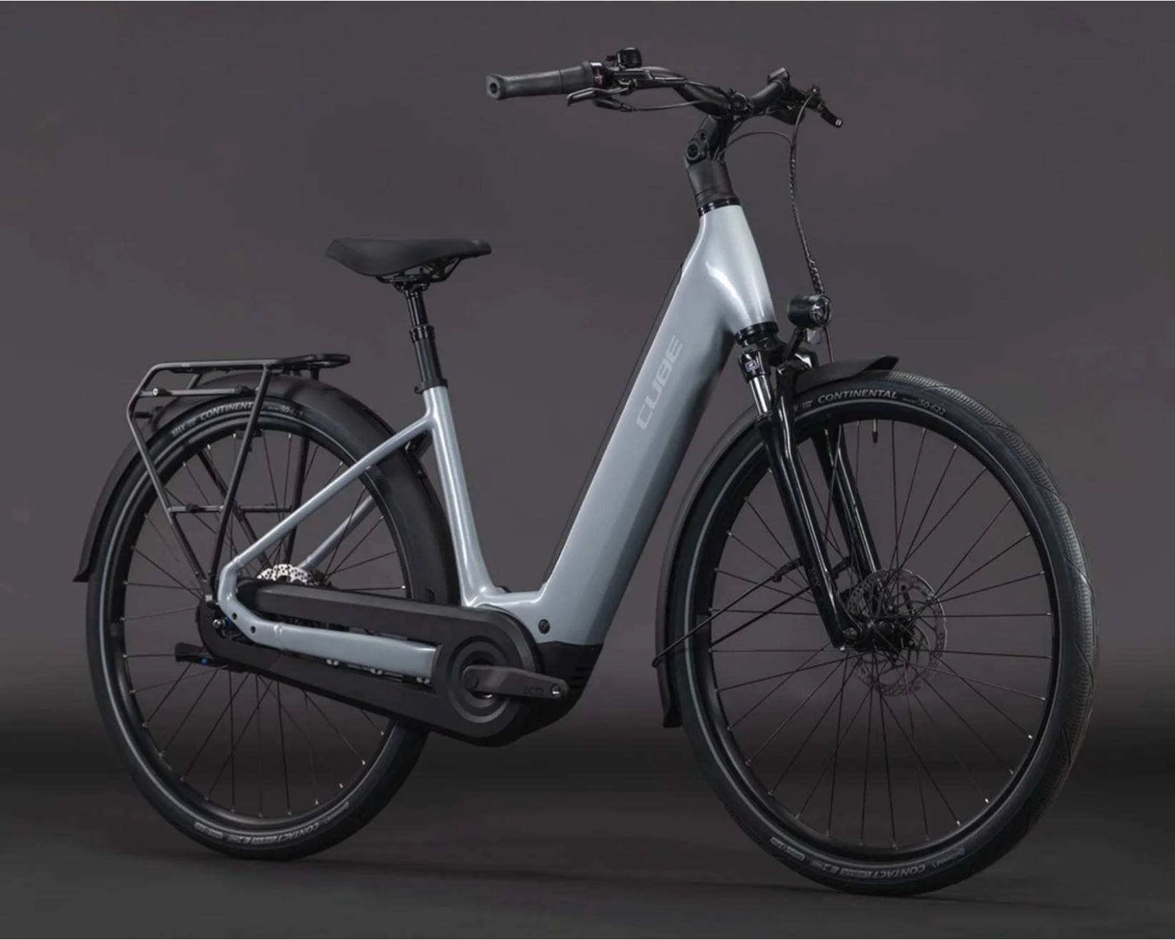 Supreme Hybrid Comfort ONE 600 - Easy Entry Elektro City Bike 2026 | foggrey´n´reflex 28" - XS