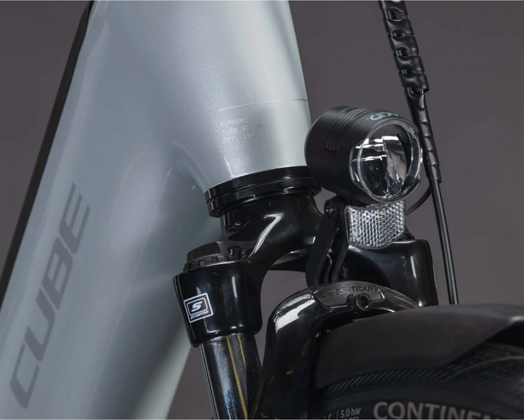Supreme Hybrid Comfort ONE 600 - Easy Entry Elektro City Bike 2026 | foggrey´n´reflex 28" - XS