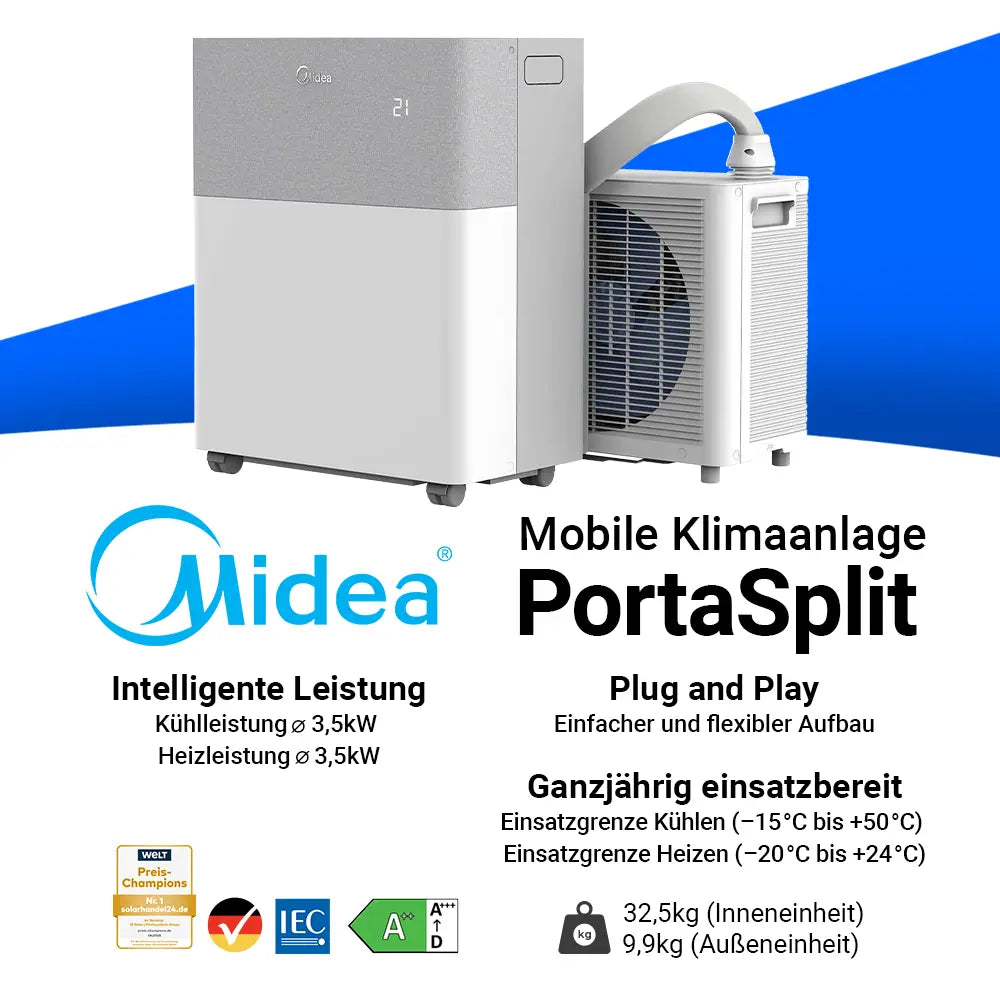 Midea PortaSplit Klimaanlage 3,5 kW